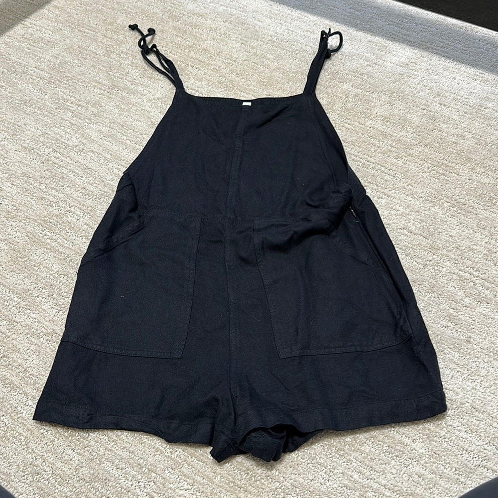 black overalls
